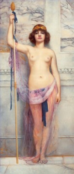 Priestess lady nude John William Godward Oil Paintings